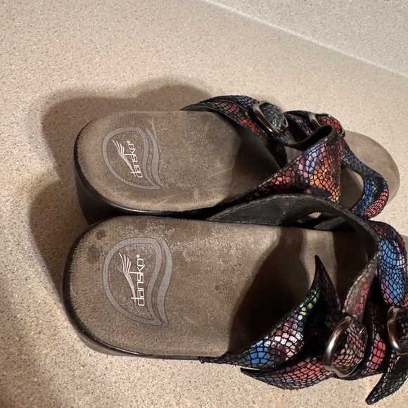 Dansko Multicolor Wedge Sandals eu 39 size 8.5 - Picture 3 of 6